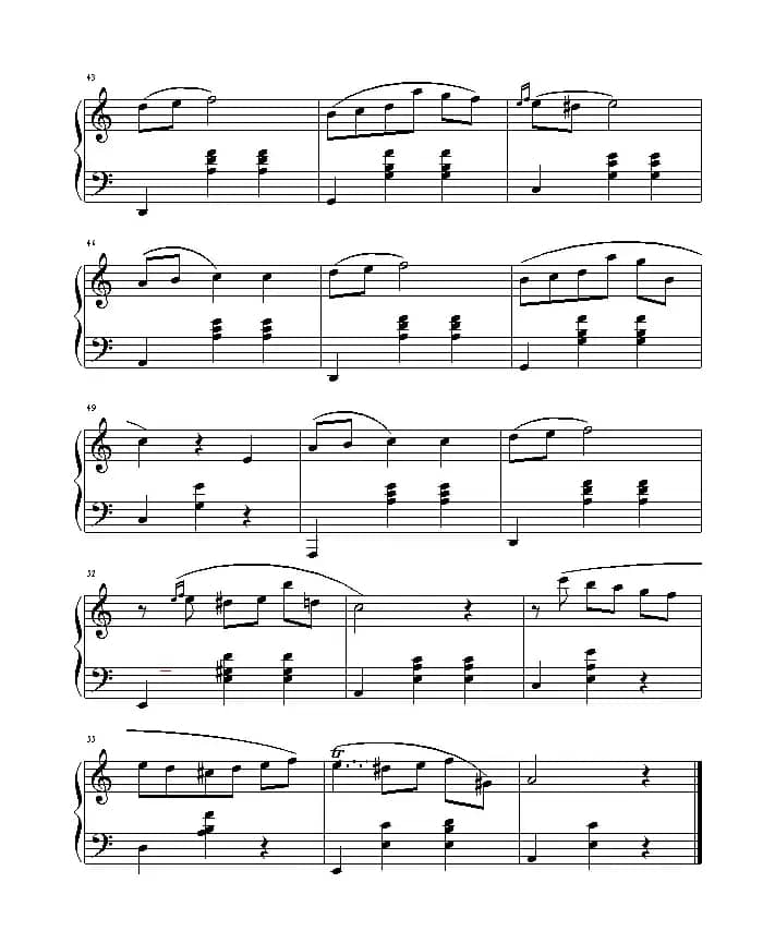 a小调圆舞曲（旷野3164制谱版）