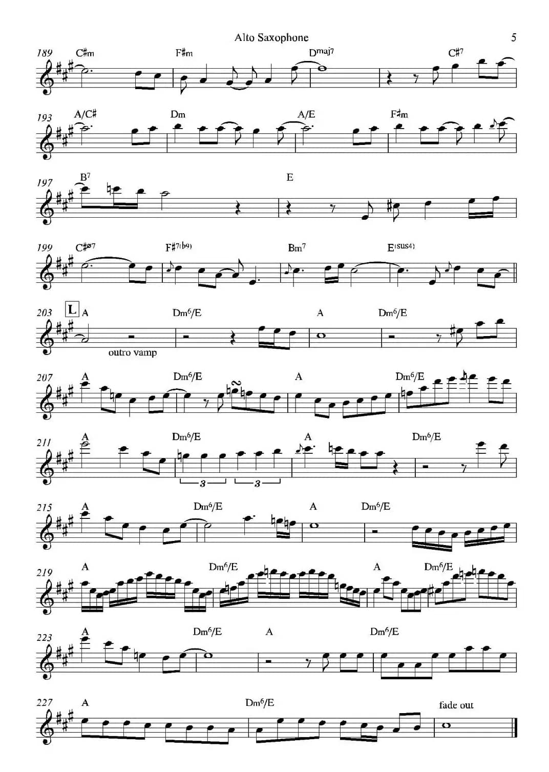 Bossa Real（中音萨克斯）