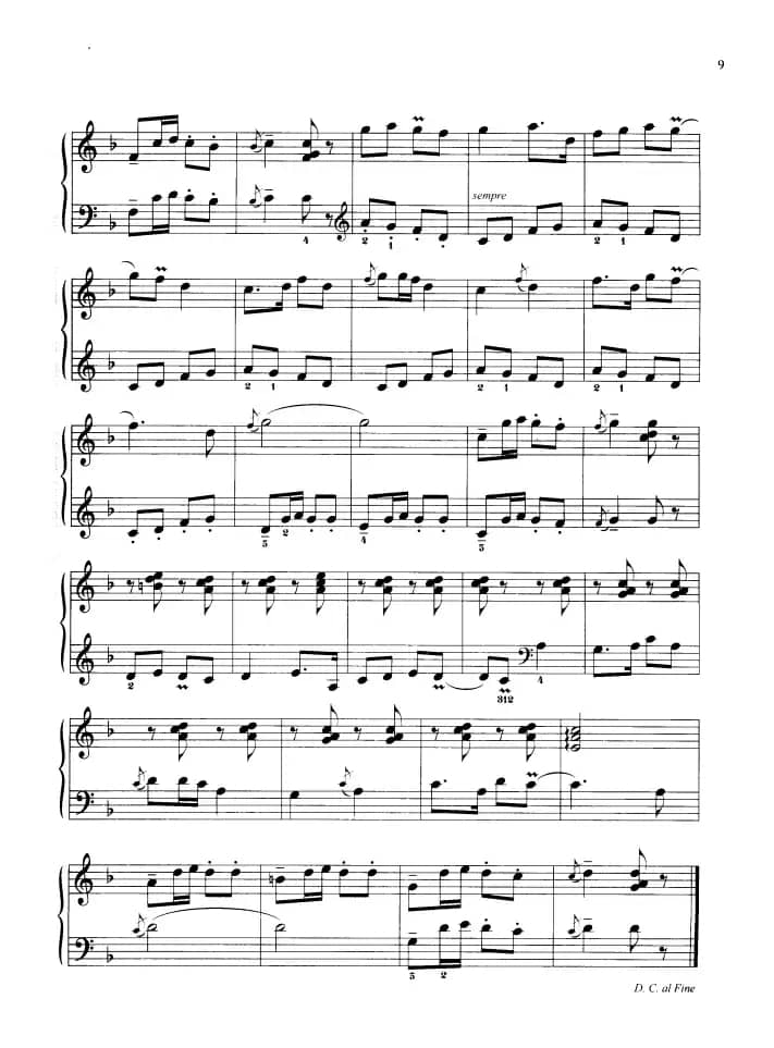 110首中国民歌钢琴小曲集：太阳出来喜洋洋