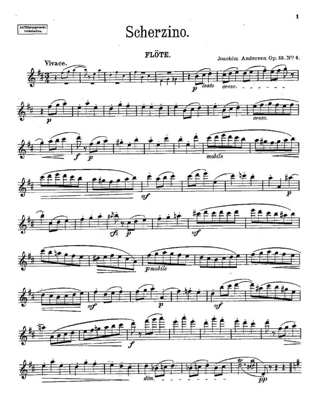 Scherzino（Op.55 No.6）