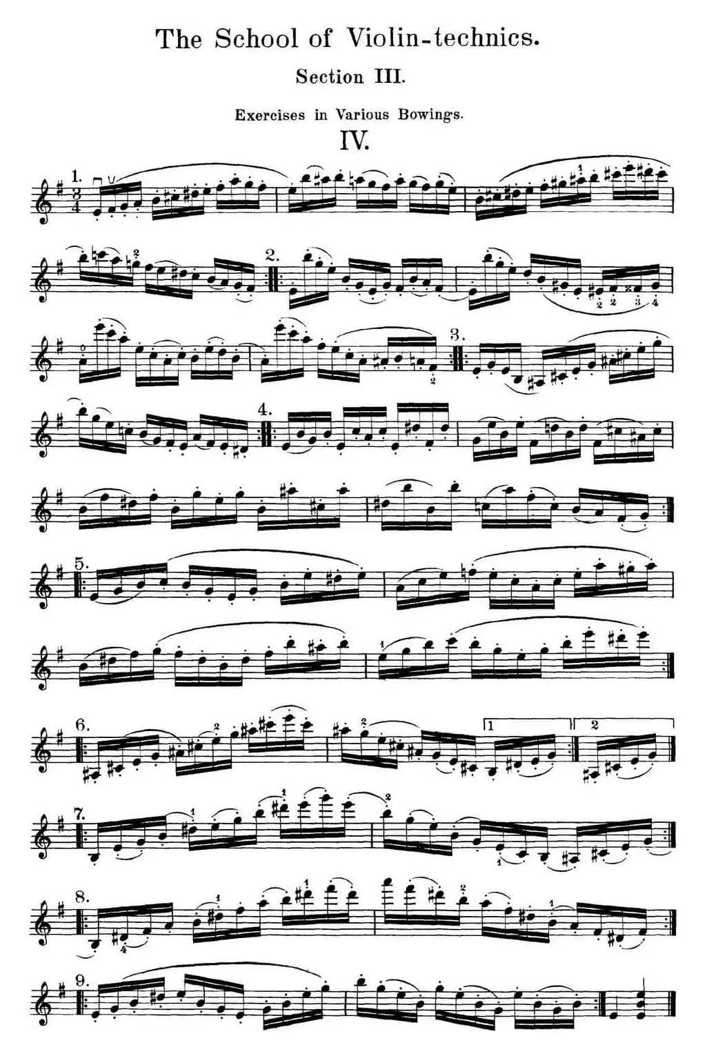 史拉迪克小提琴技术练习 第3册（Ⅳ）