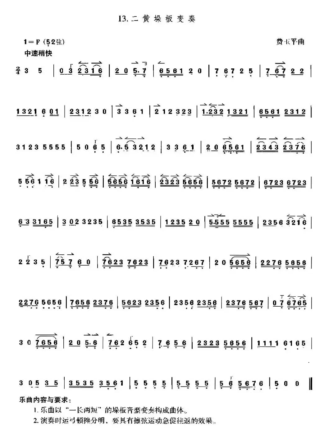 二黄剁板变奏（京胡）