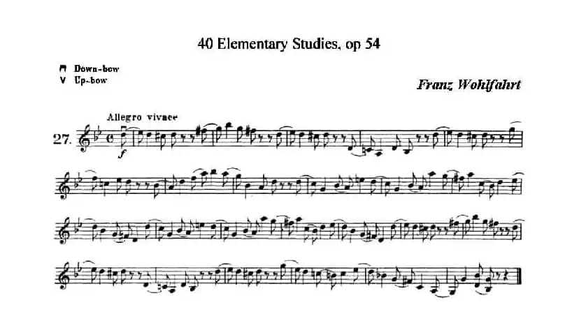 40首小提琴初级技巧练习曲之27