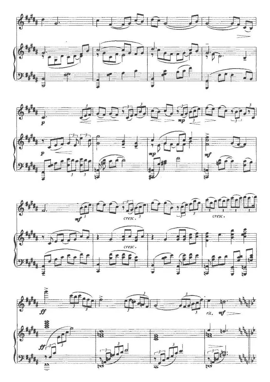 春天锣鼓（小提琴+钢琴）