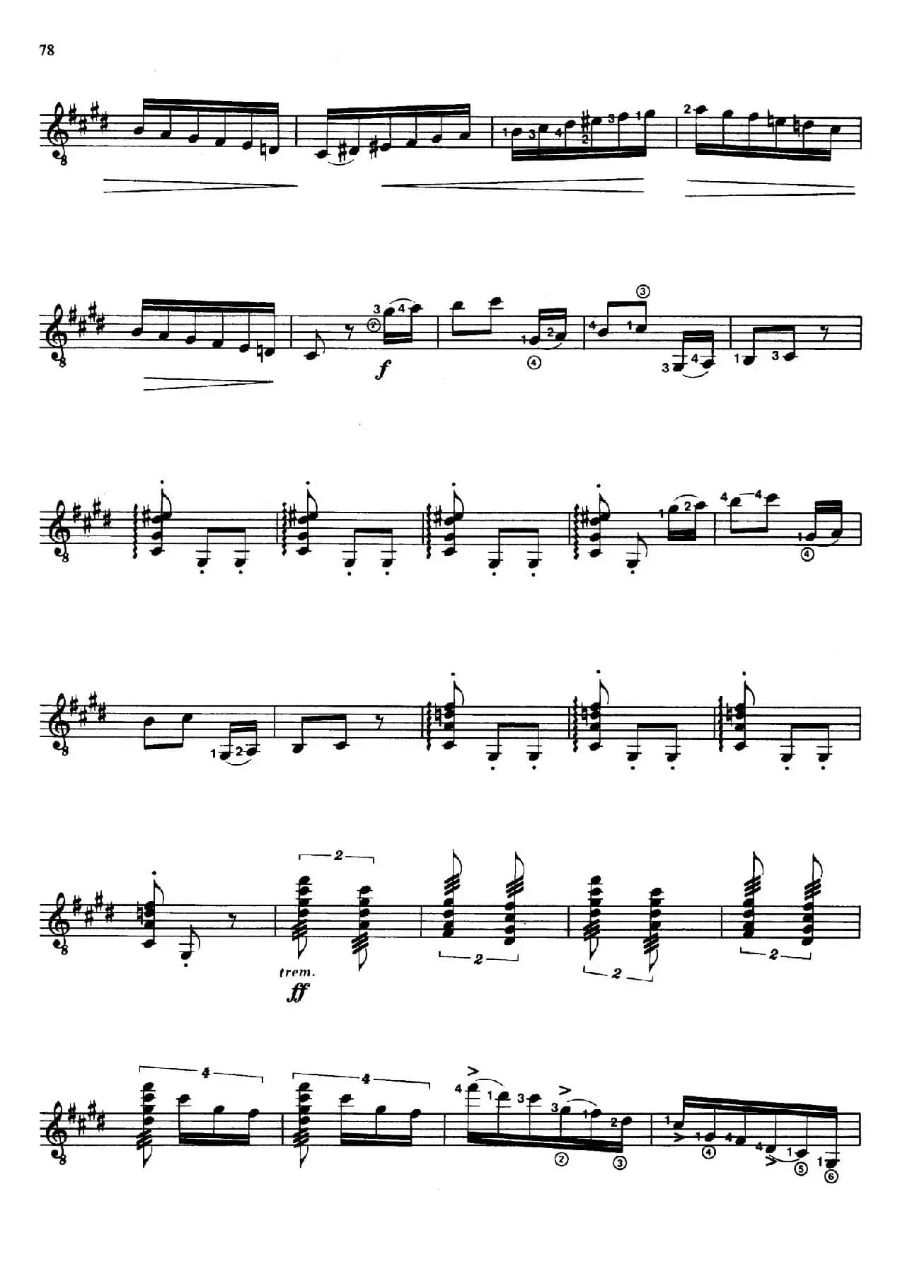 Joaquin Rodrigo Music for Guitar（罗德里戈吉他音乐P69-79（古典吉他）