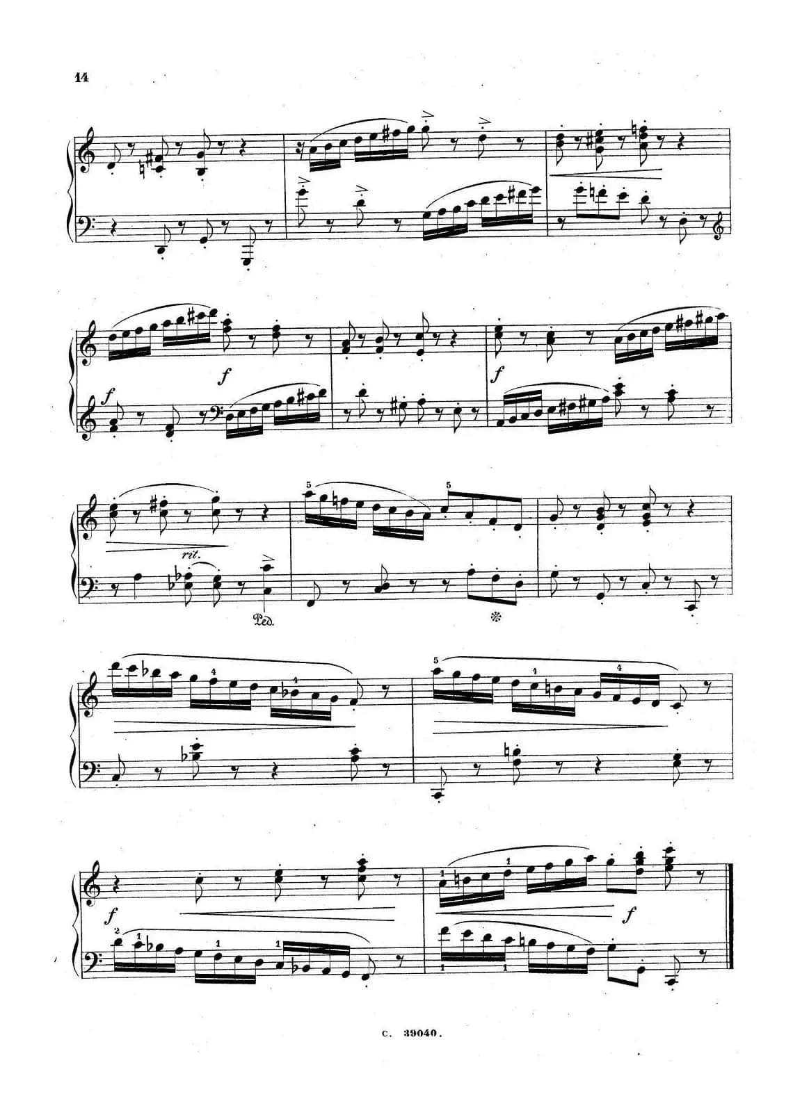 36 Etudes Rhythmiques et Melodiques Op.105（36首节奏与旋律练习曲 20—25）