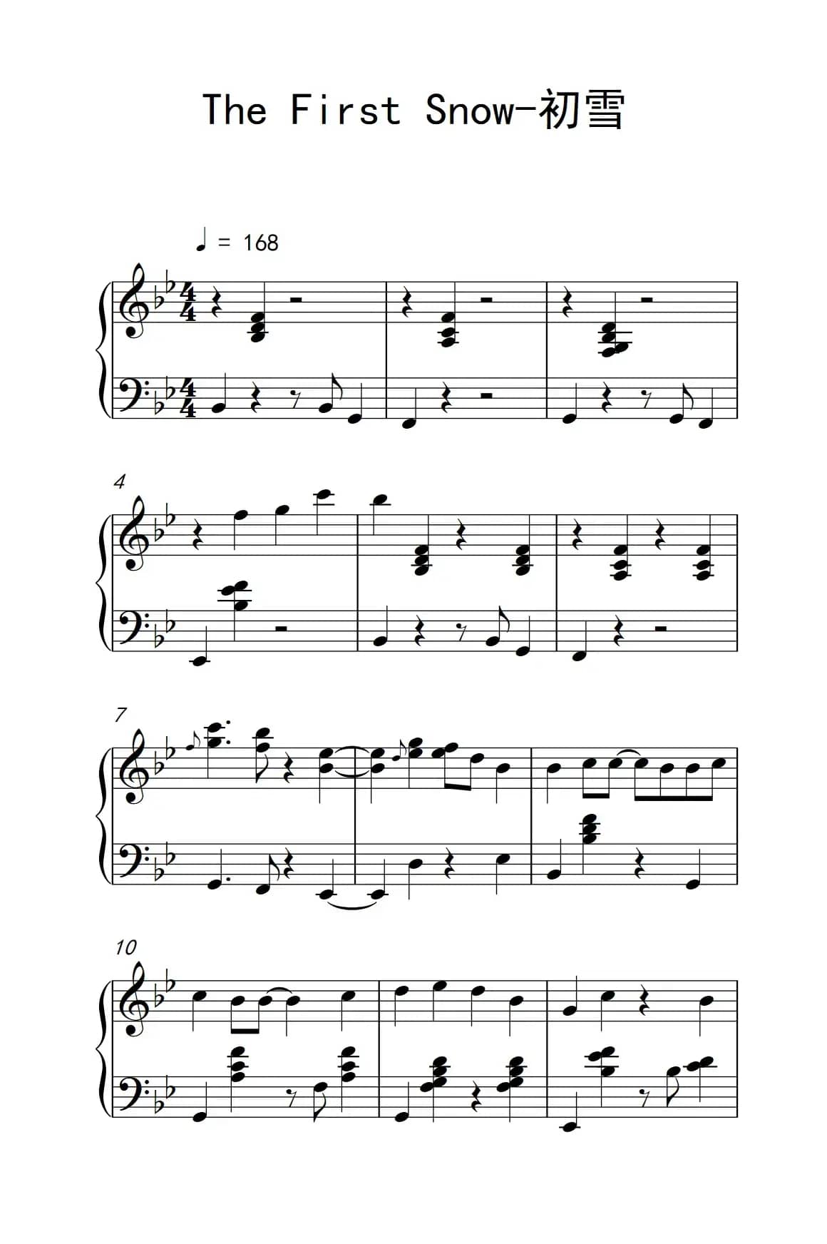 The First Snow-初雪