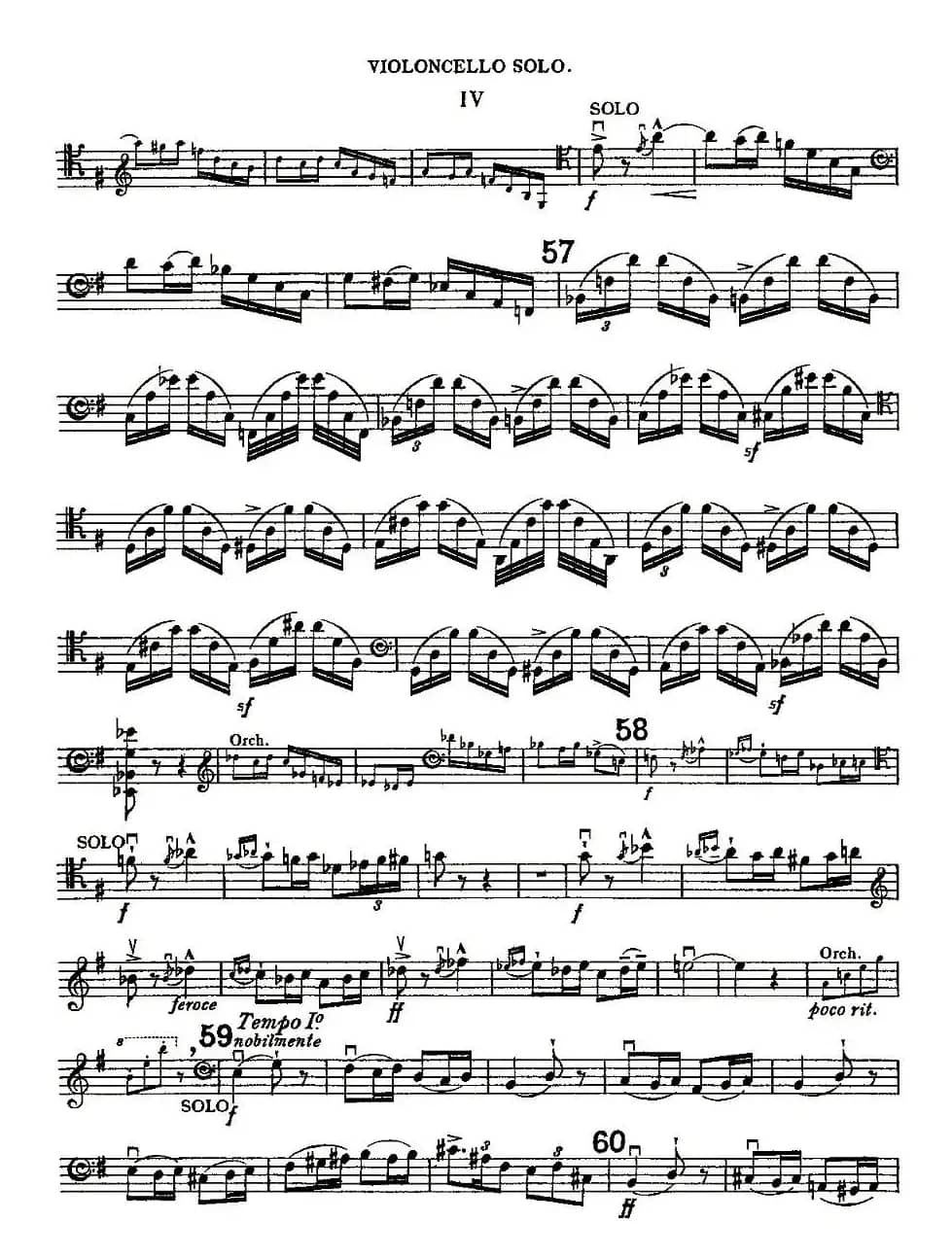 Edward Elgar Concerto e Minor Op85 For Cello（Cel）