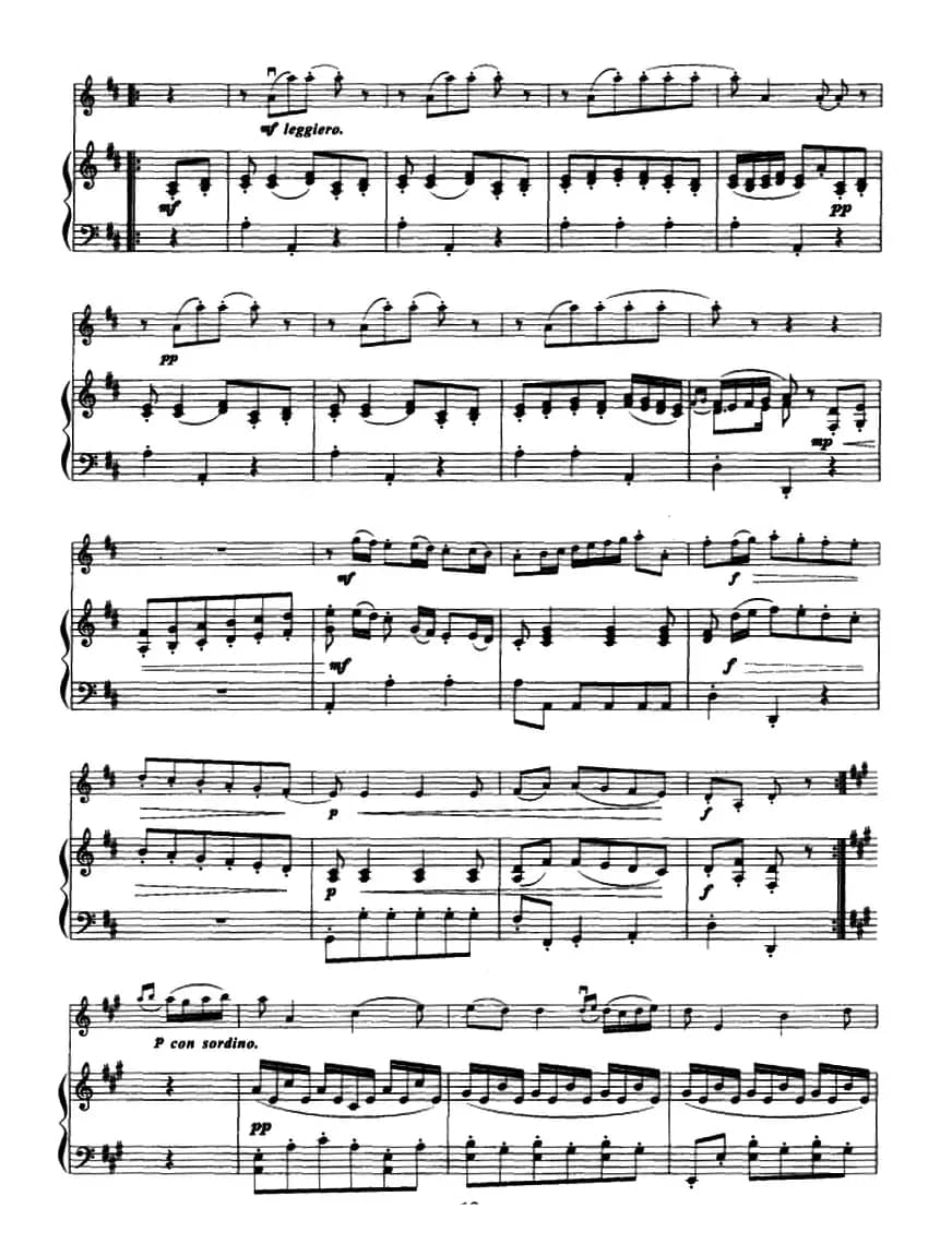 小步舞曲（博凯里尼作曲版、小提琴+钢琴伴奏）