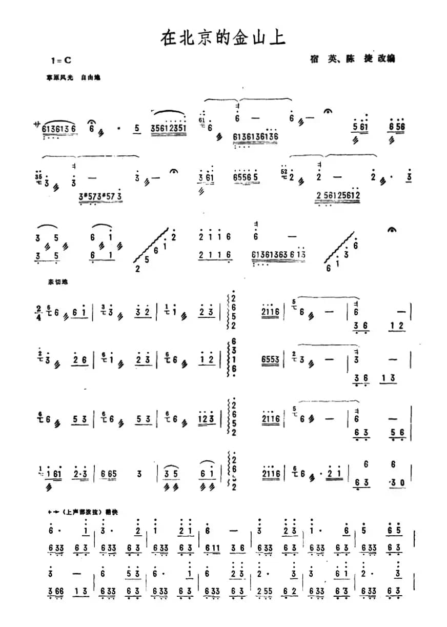在北京的金山上