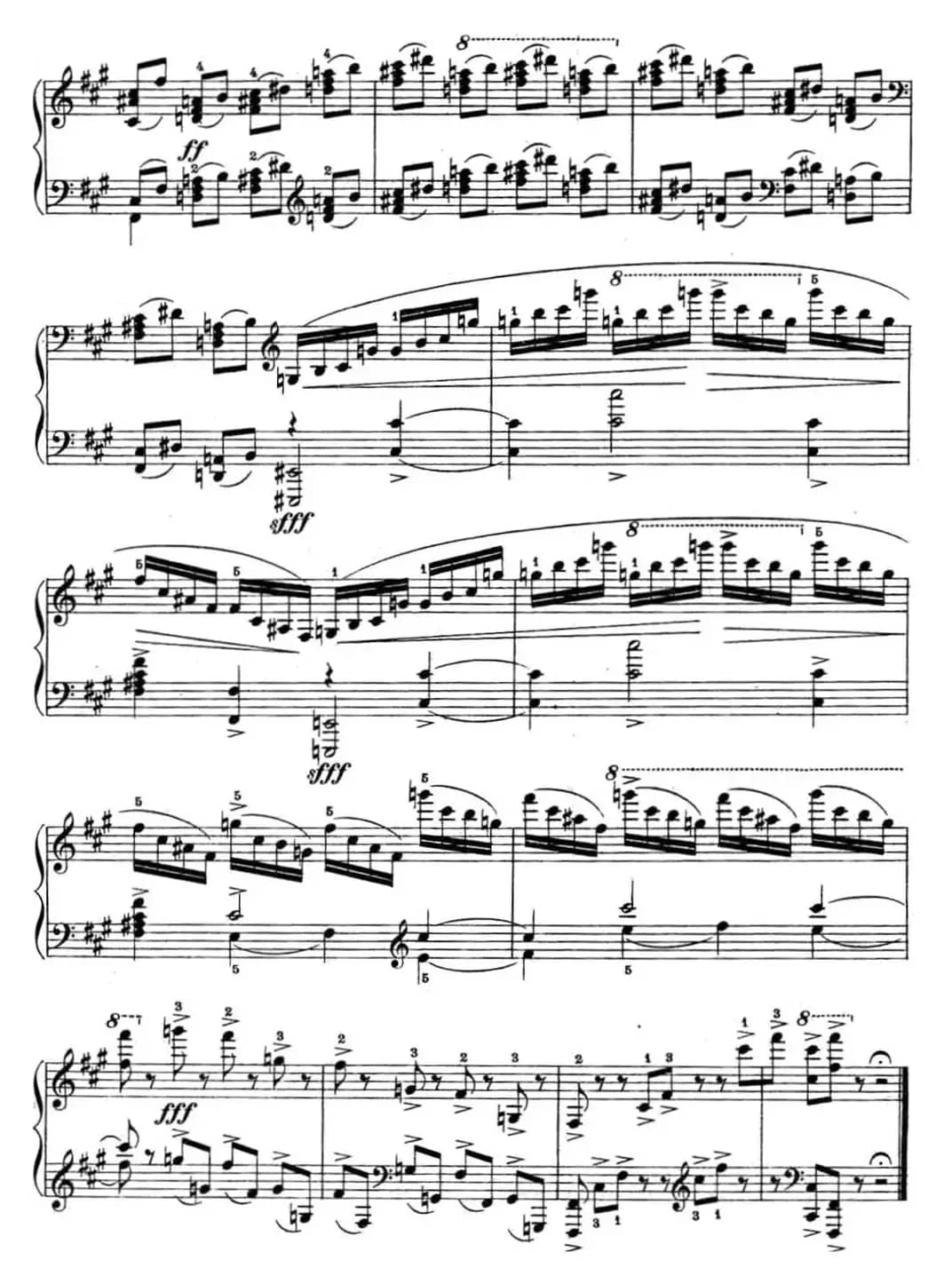 拉赫玛尼诺夫 幻想小品集 Op.3 No.4 小丑 升f小调