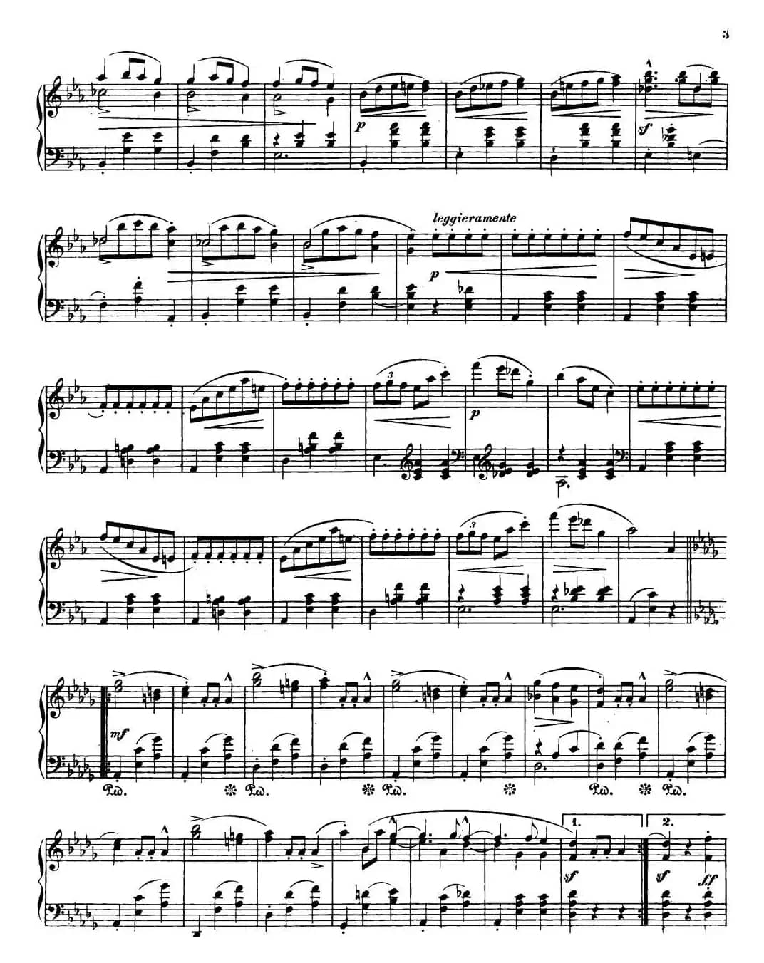 Grande valse brillante Op18（降E大调华丽圆舞曲Op.18 ）