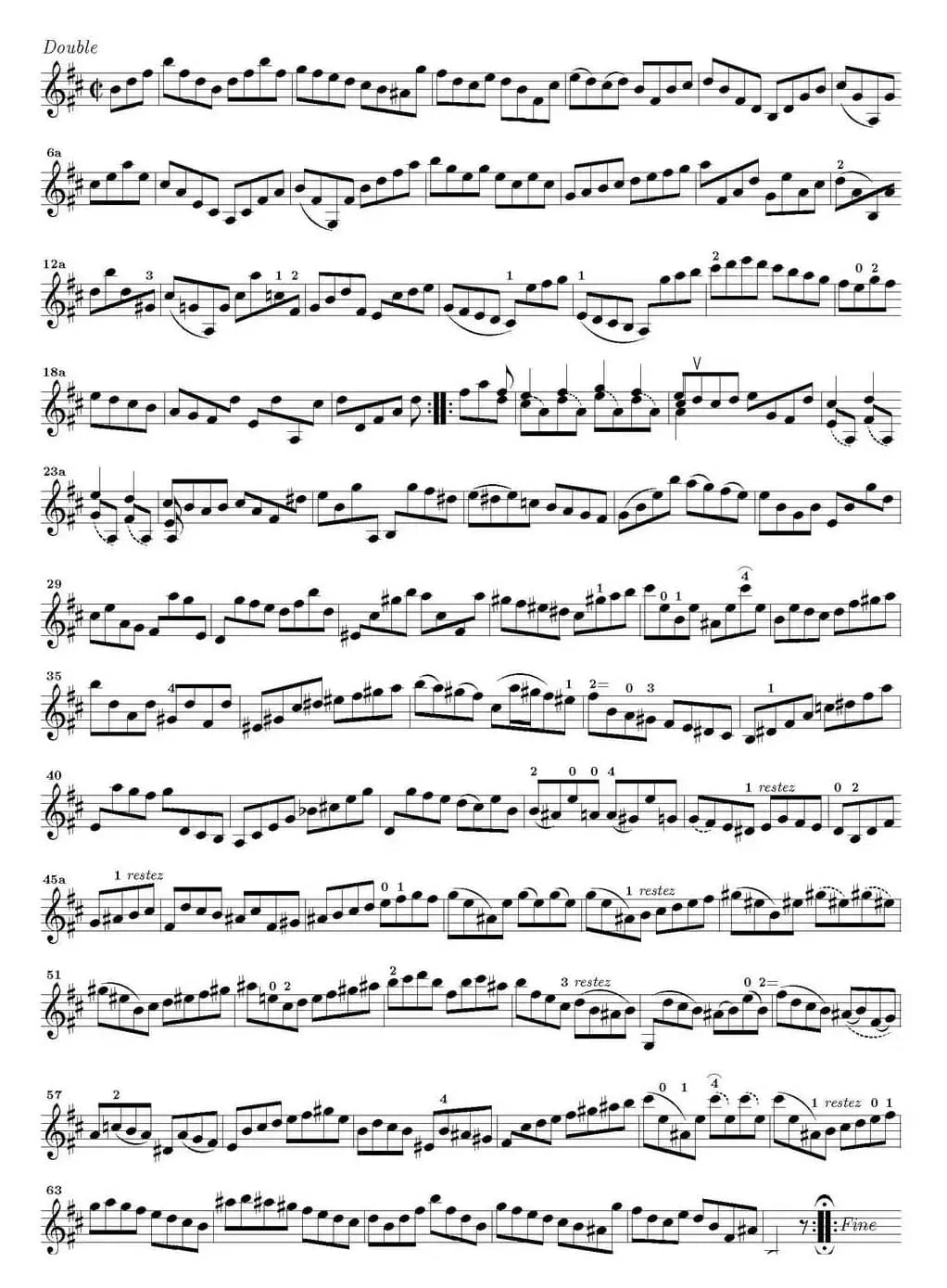 Bach Sonata BWV1002（无伴奏小提琴组曲）