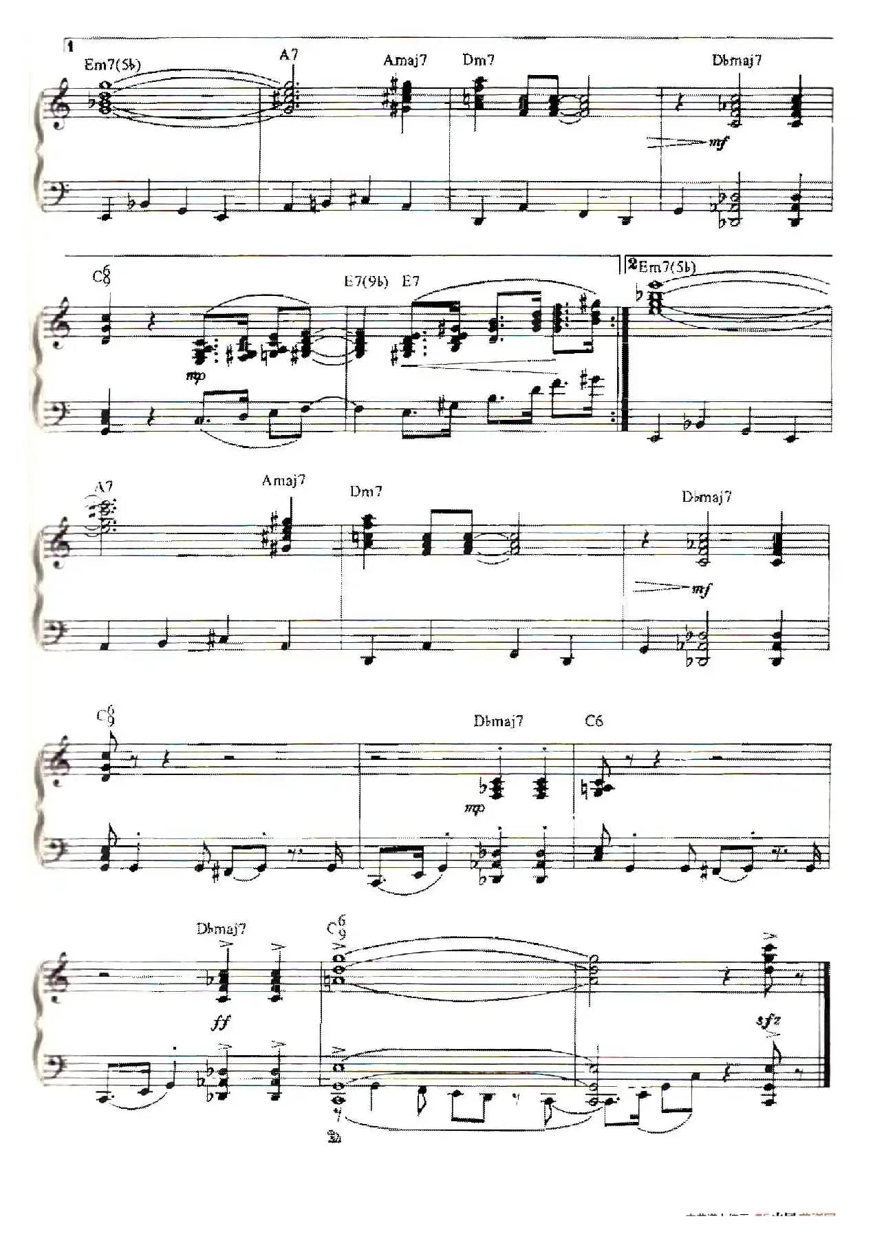 100首欧美流行歌曲钢琴独奏：FLY ME TO THE MOON