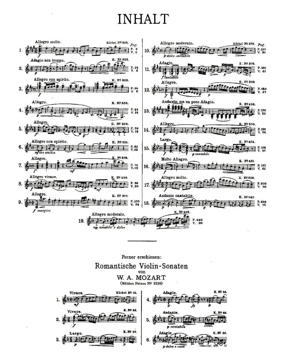 Mozart - Violin Sonata No.1, KV. 305（第一小提琴奏鸣曲）