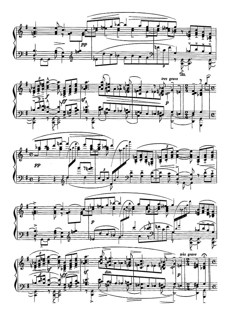 现代钢琴曲：13、帕凡舞曲