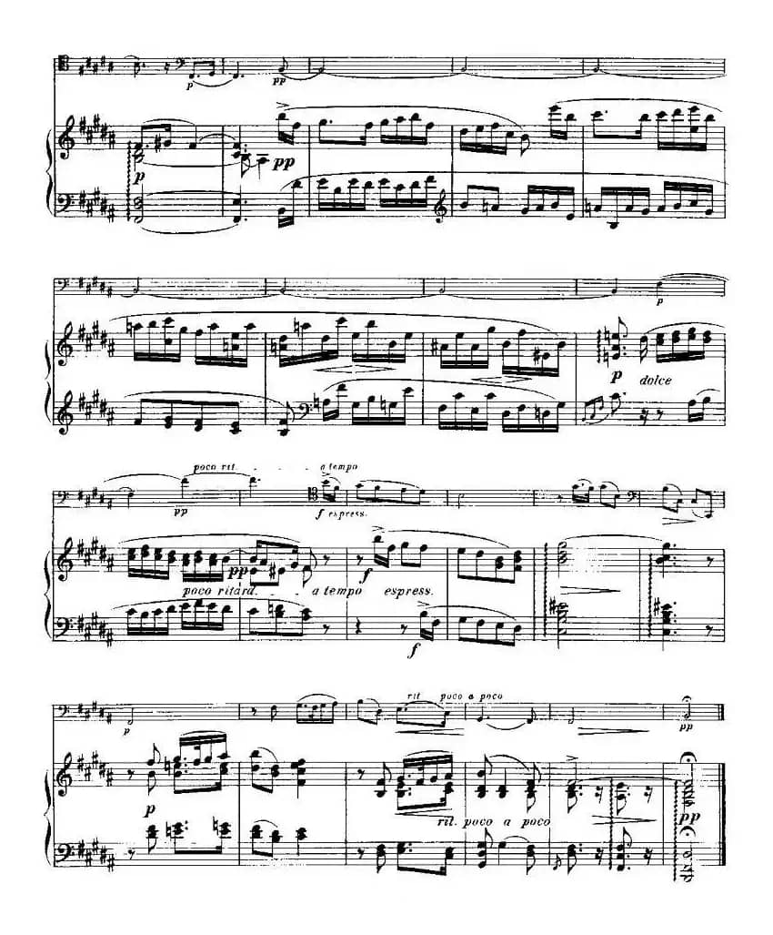 马克斯·布鲁赫 Op70 4首（大提琴+钢琴）