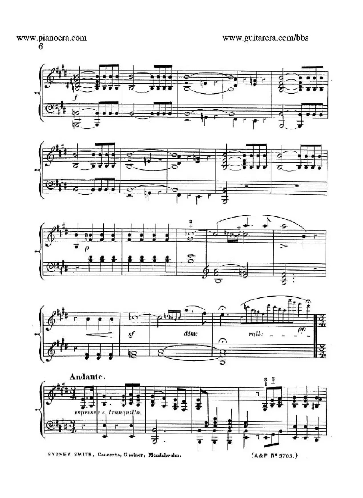 Piano Concerto No.1 in g Minor Op.25（g小调第一钢琴协奏曲·钢琴独奏）