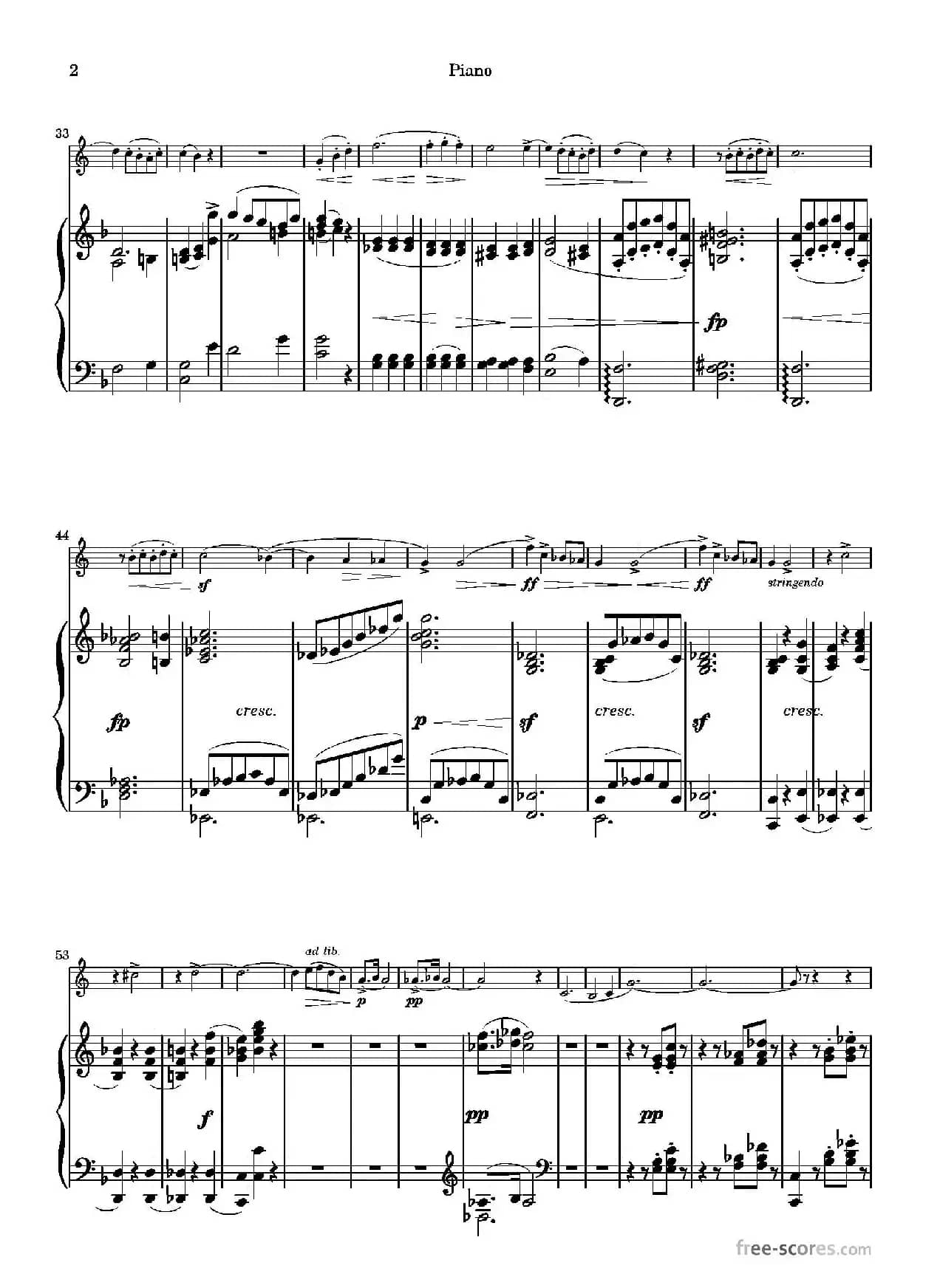 圣桑-浪漫曲（圆号+钢琴）