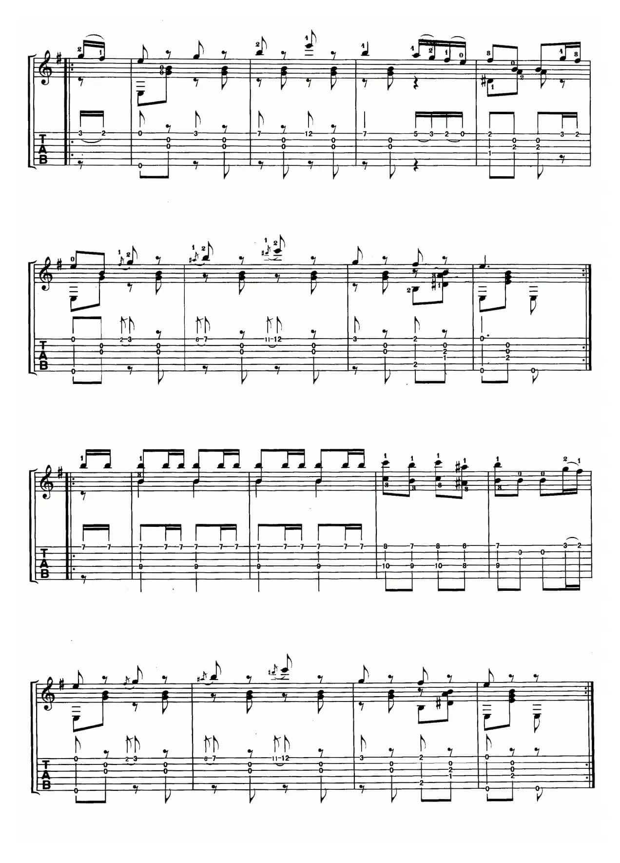 嘉洛甫舞曲（古典吉他）