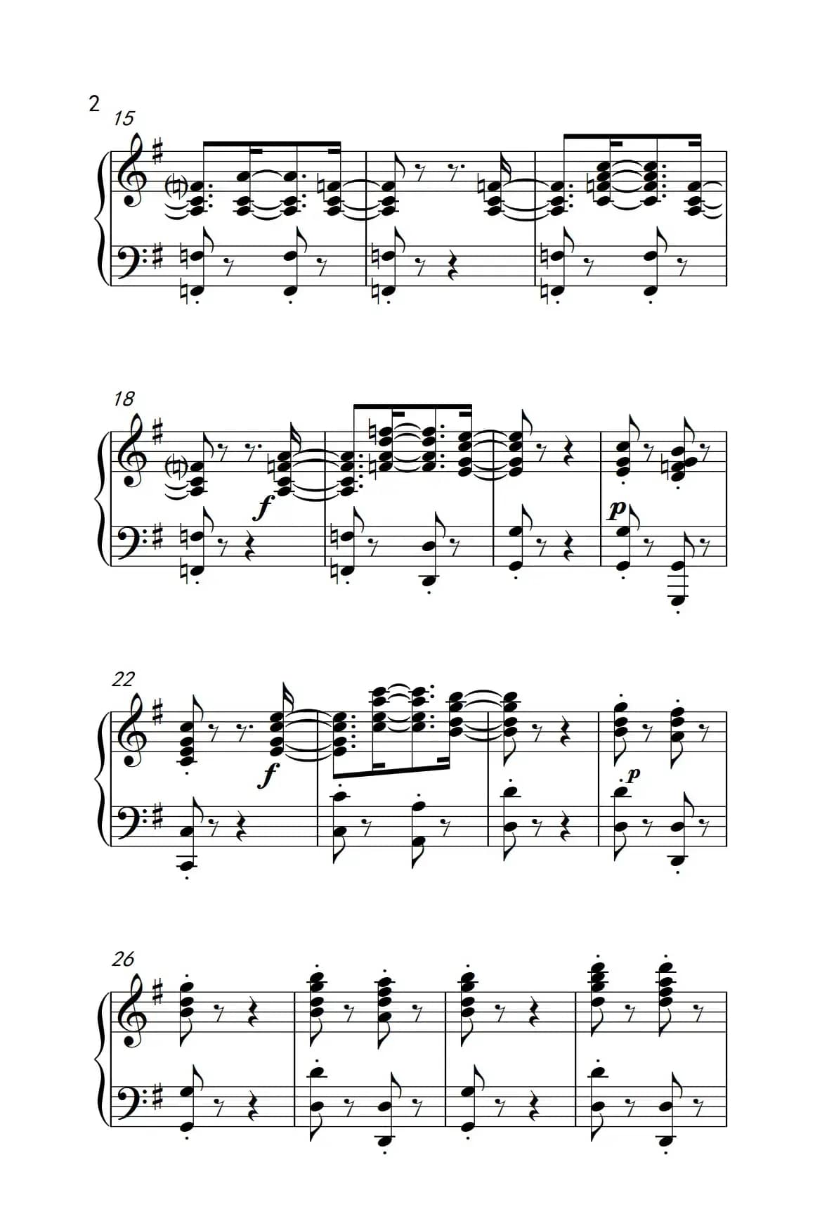 第九级2.G大调奏鸣曲 第一乐章 Op.31 No.1（中央音乐学院 钢琴（业余）考级教程 7-9级）