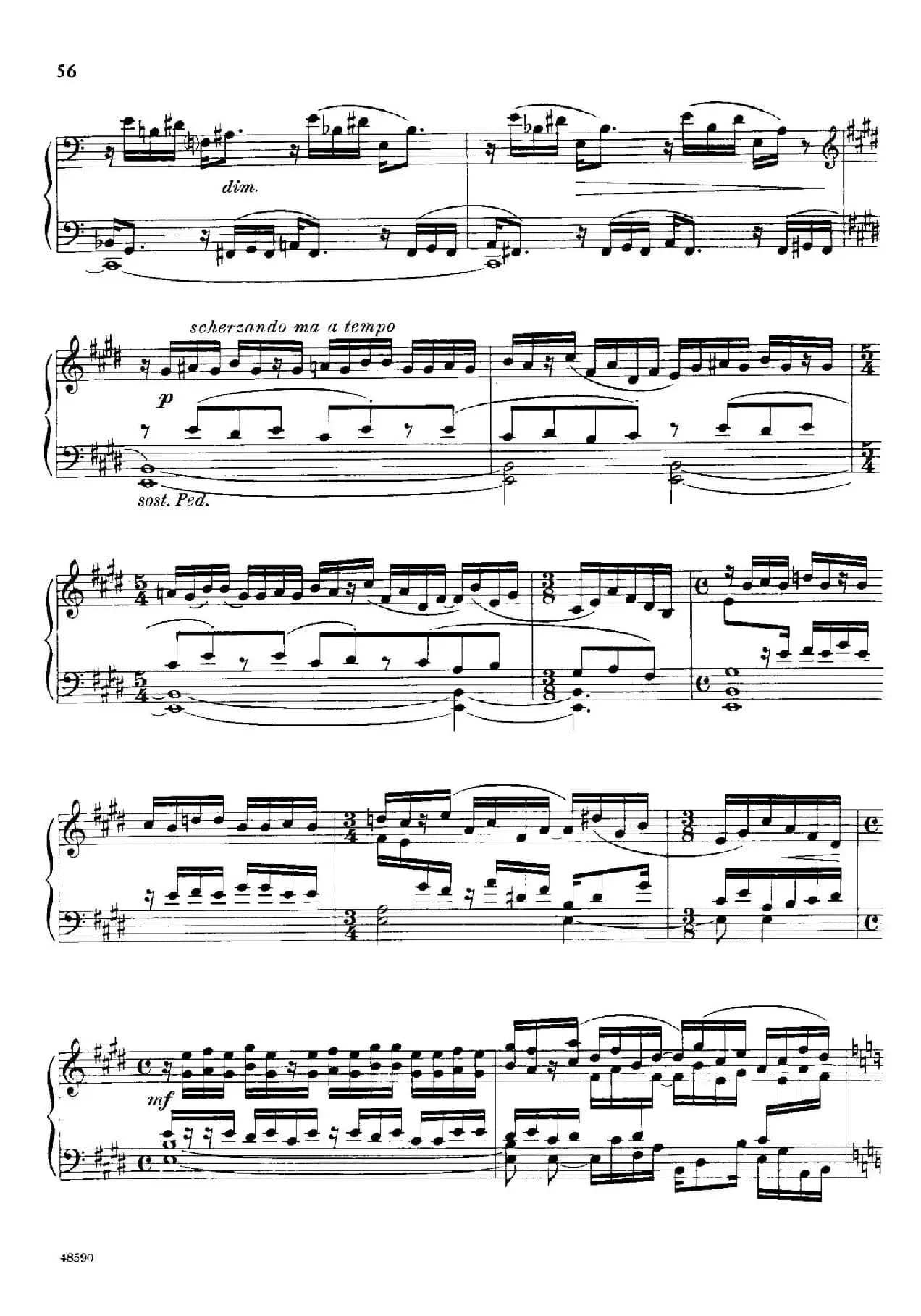 降e小调钢琴奏鸣曲 Op.26 v.4