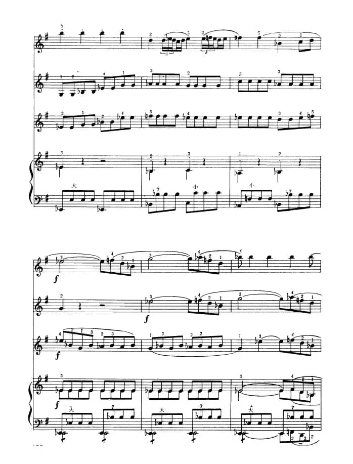 G大调弦乐小夜曲（第四乐章）（四重奏）