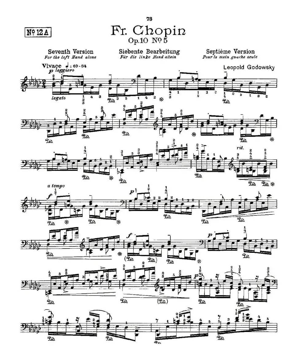 肖邦《练习曲》Fr.Chopin Op.10 No5-7
