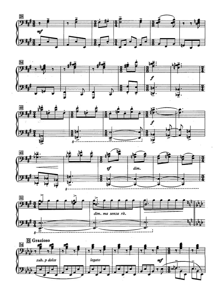 城市舞曲（四手联弹）