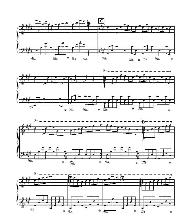 瓦妮莎的微笑（OK贴制谱版）