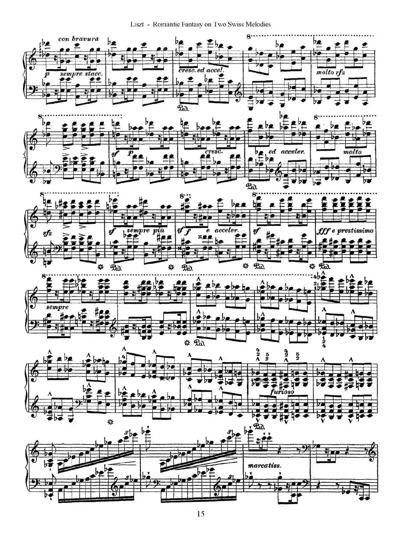 Romantic Fantasy on 2 Swiss Melodies Op.5（浪漫幻想曲）