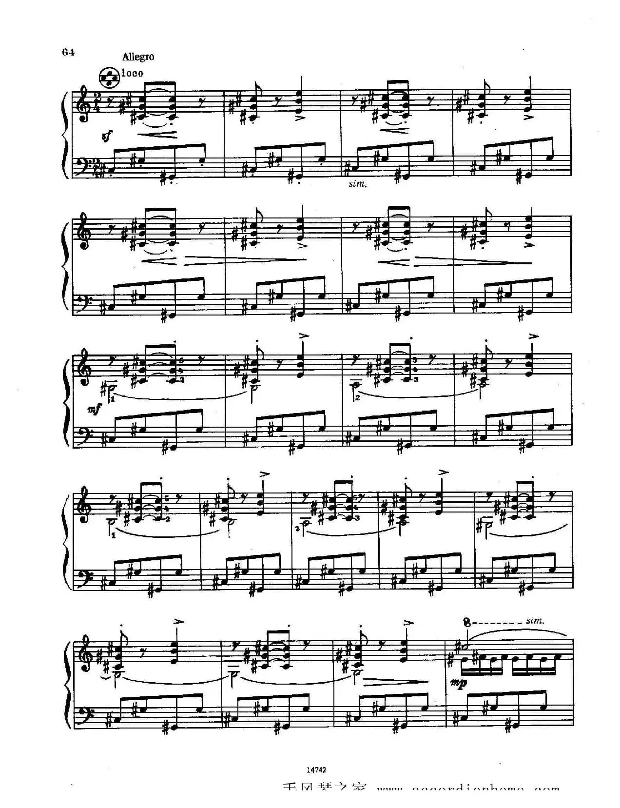 佐罗塔耶夫-六首儿童组曲之五