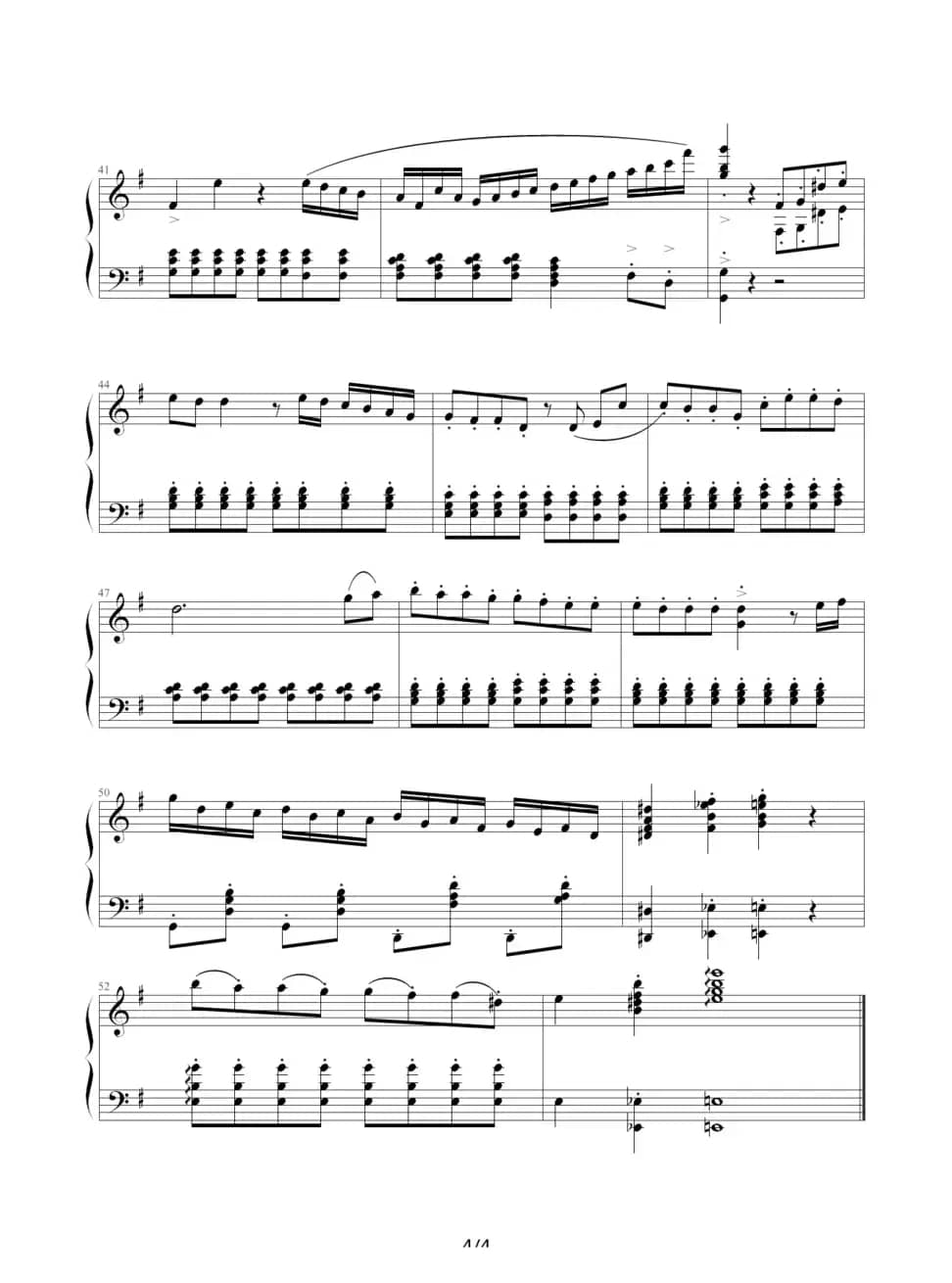 G大调小奏鸣曲 第一乐章No.1