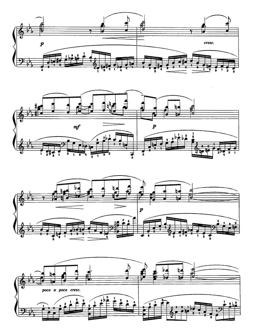 现代钢琴曲：25、bE调前奏曲（Op.23，No.6）