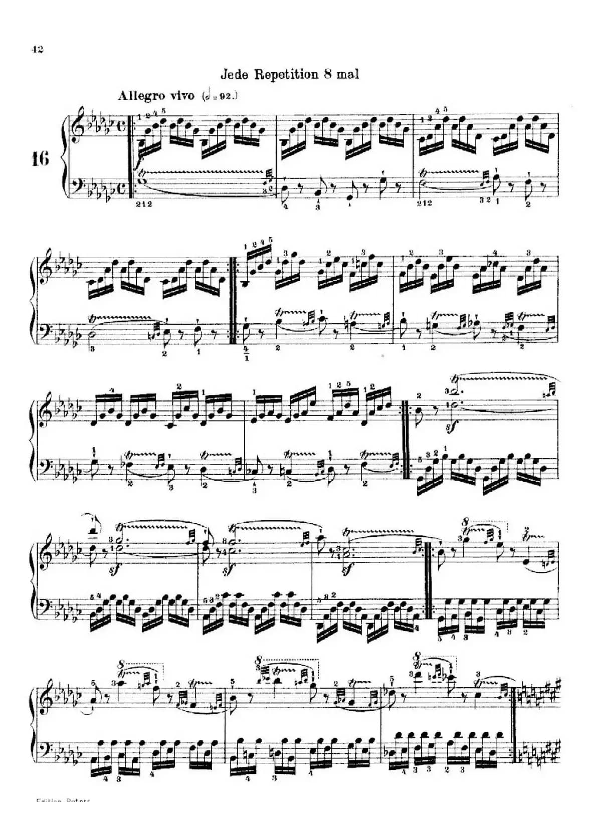 School of the Virtuoso Op.365(60首钢琴高级练习曲·16)