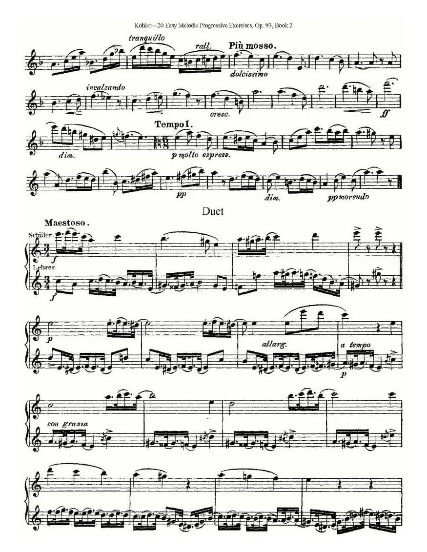 柯勒练习曲作品93号（二）