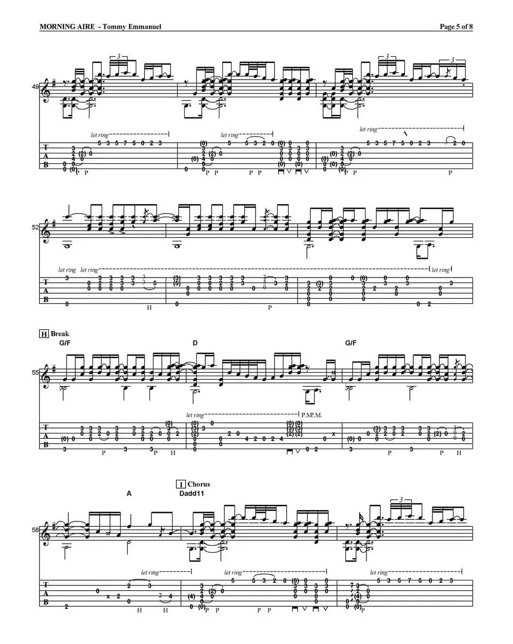 tommy emmanuel：morning aire（指弹吉他）