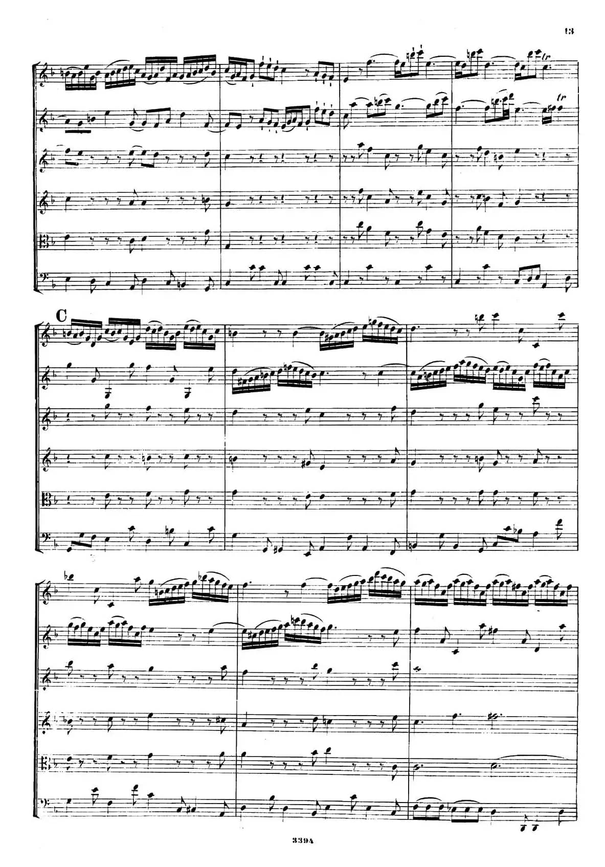 CONCERTO A DUE VIOLINI.（巴赫D小调二重协奏曲总谱）