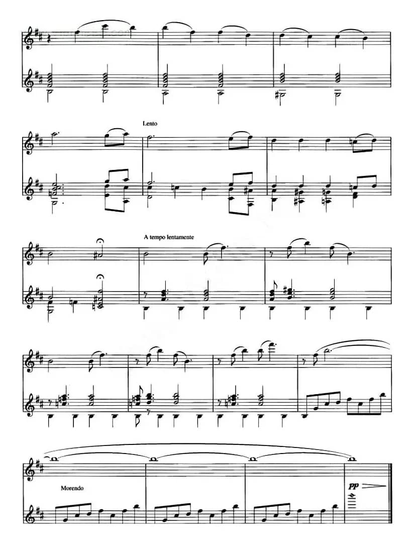 ADIOS NONINO（再见诺妮）（小提琴、吉他二重奏）