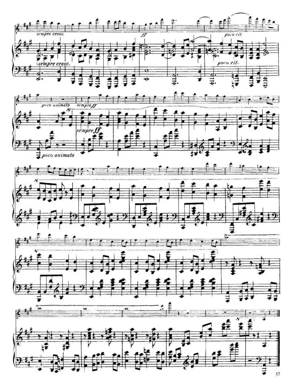 法朗克《A大调小提琴奏鸣曲》（IV）（小提琴+钢琴伴奏）