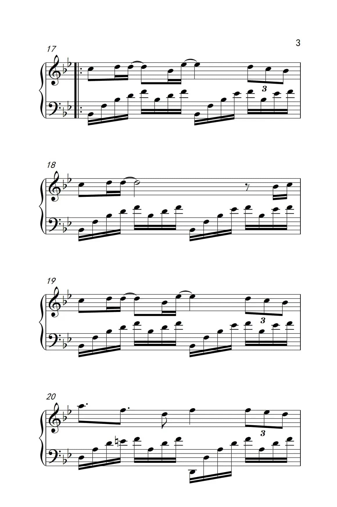 听海（《弹吧音教》制谱版）