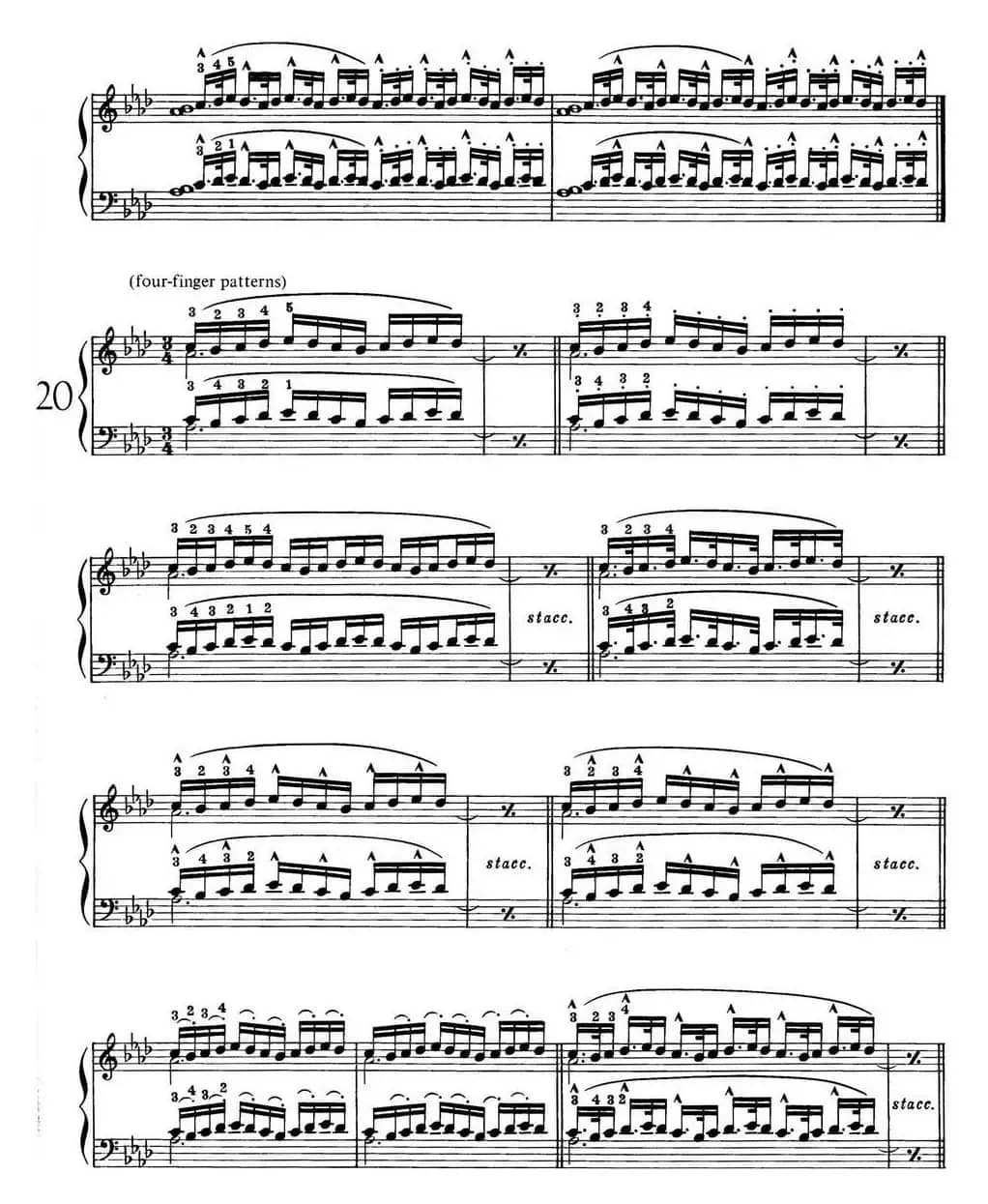 Technical Exercises S.146（李斯特钢琴技巧练习 BOOKⅠ）