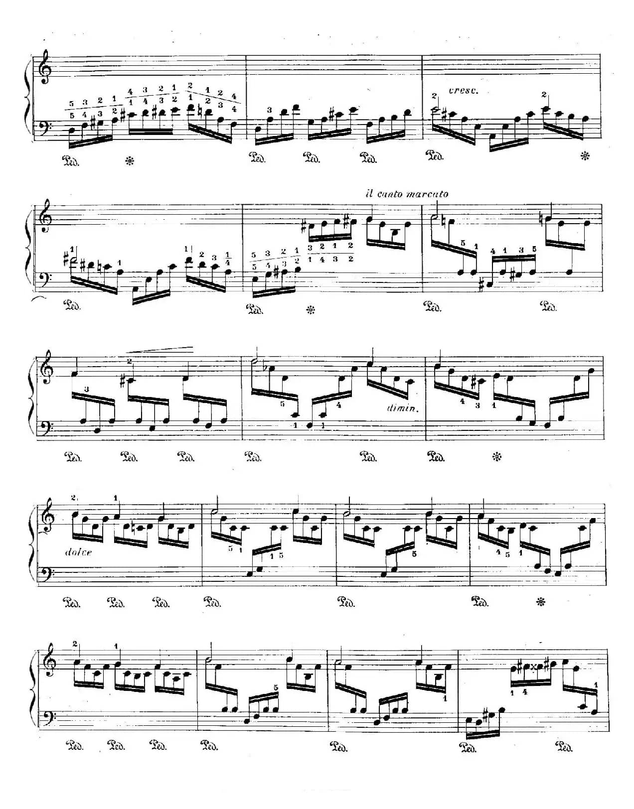 12 Etudes For The Left Hand Op.92 No.2（12首为左手而作的钢琴练习曲）