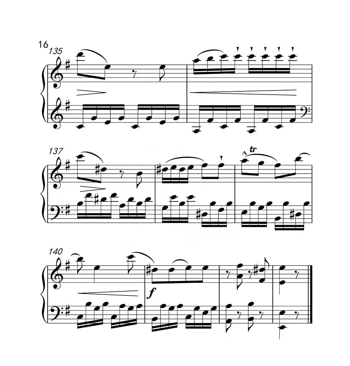 第六级A组 奏鸣曲（中国音乐学院钢琴考级作品1~6级）