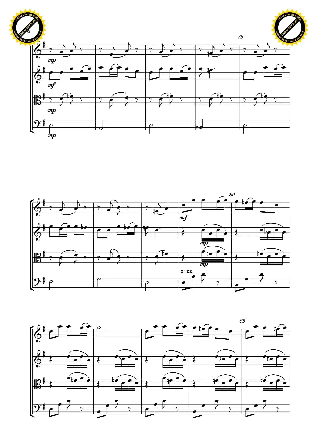 羌寨行（弦乐四重奏）