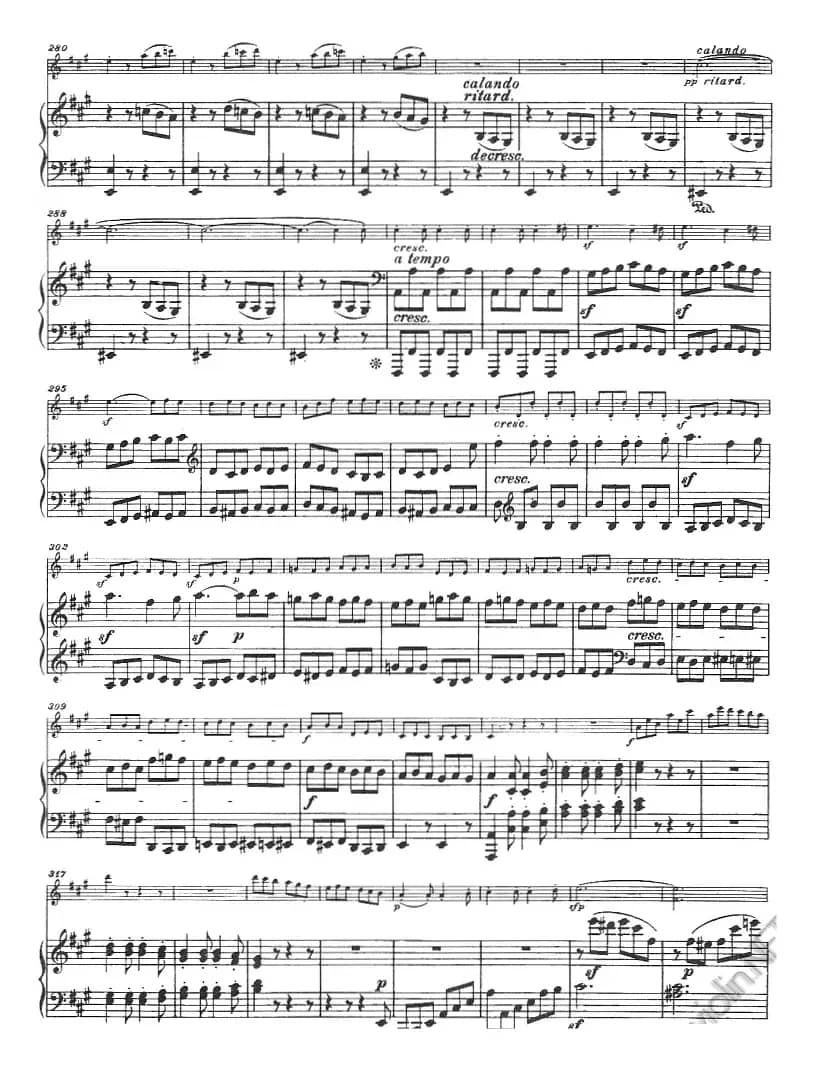 献给好友鲁道尔夫·克鲁采：奏鸣曲（A大调、小提琴+钢琴伴奏）