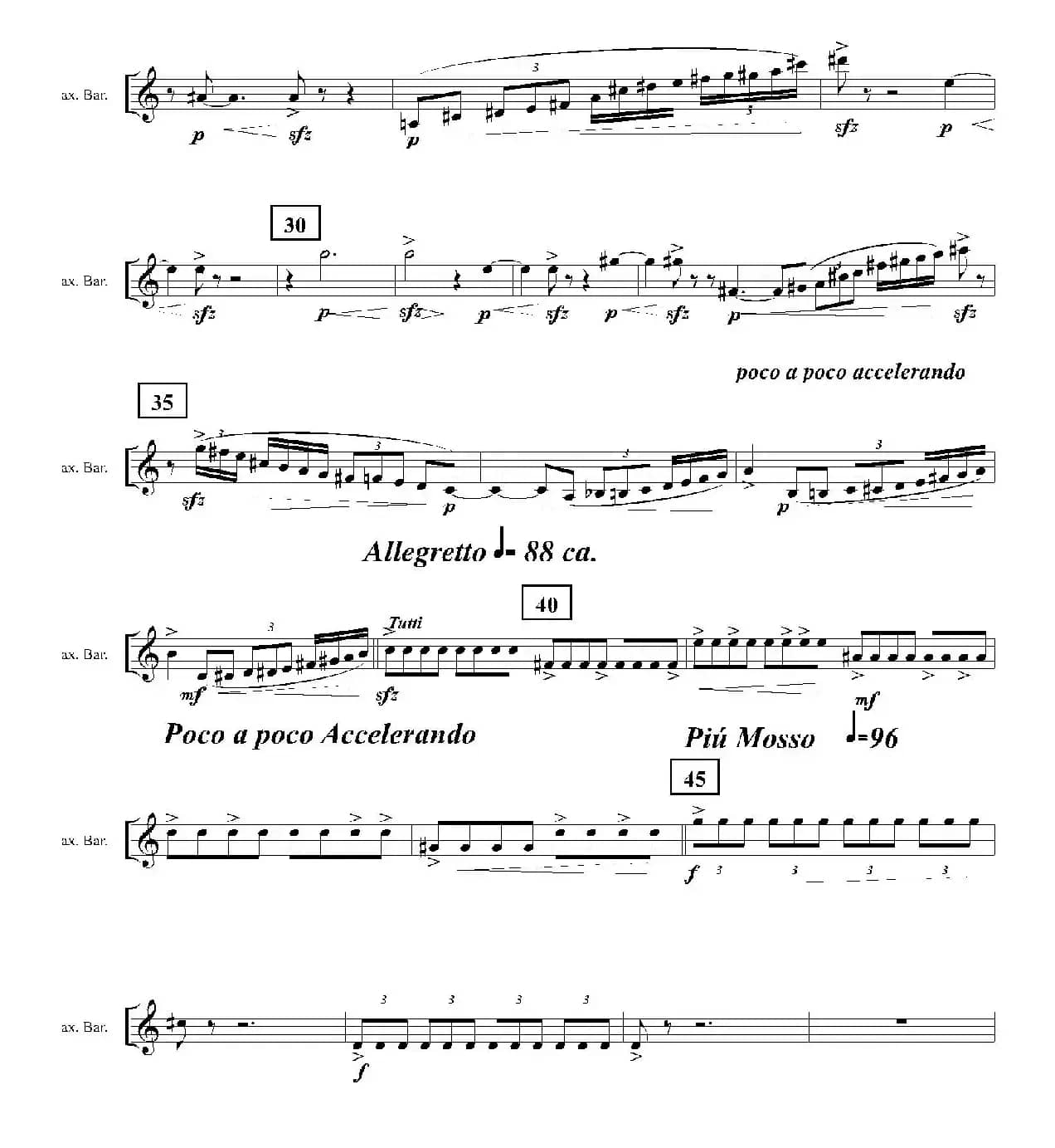 Ingravity（第二乐章）（上低音萨克斯分谱）