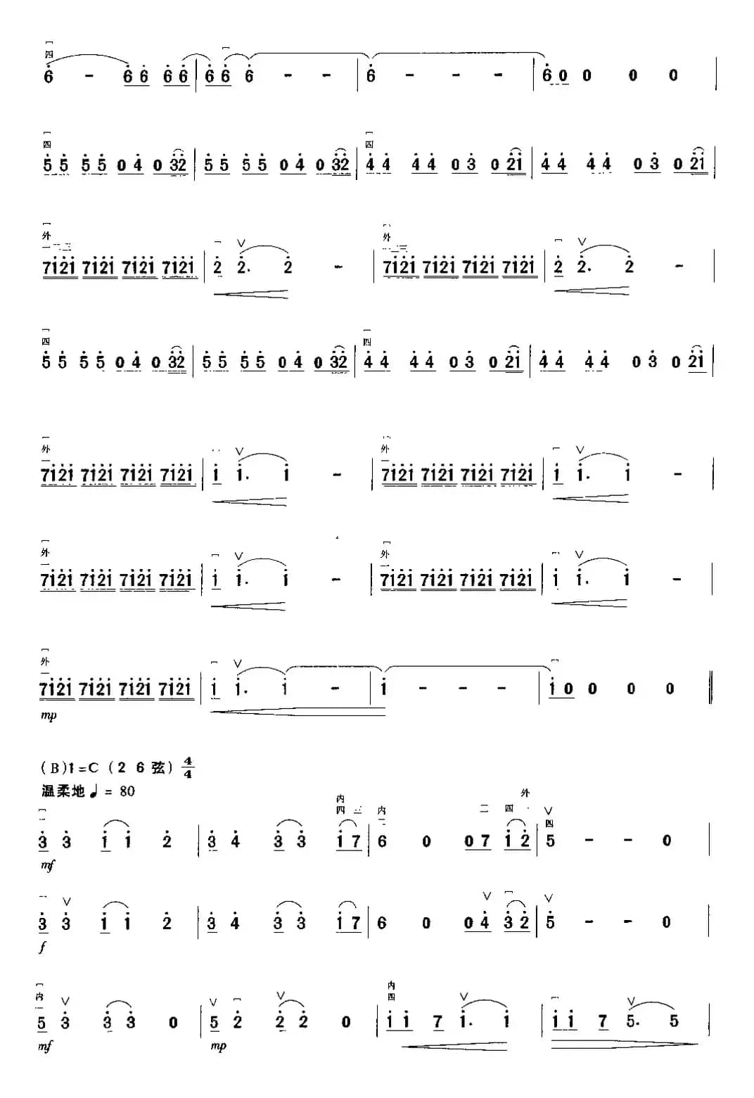 夜晚窗外的吉它声