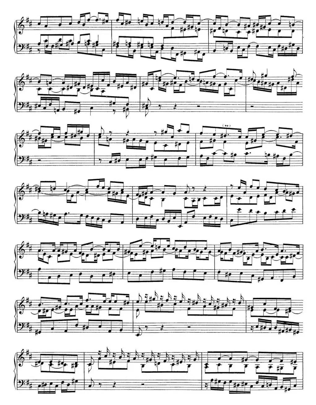 Toccata BWV 912（7首托卡塔·No.3 D大调）