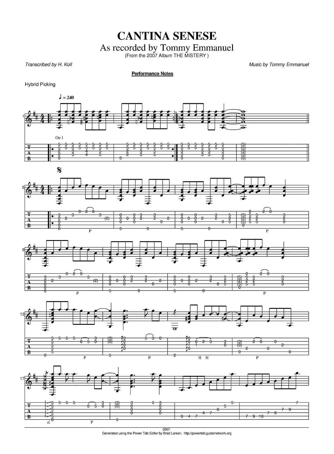 tommy emmanuel：cantina senese version-2